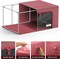 Sorbus 1 Pack Storage Bin with Metal Frame - Stackable & Foldable Bedding, Linen, and Clothes Organizer Bags with Window and Handles